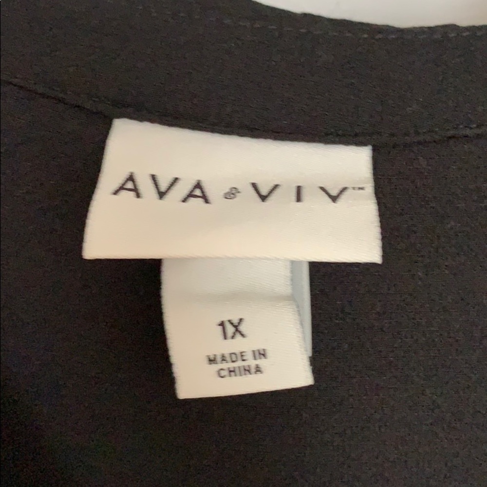 Ava & Viv black blouse - Picture 2 of 4